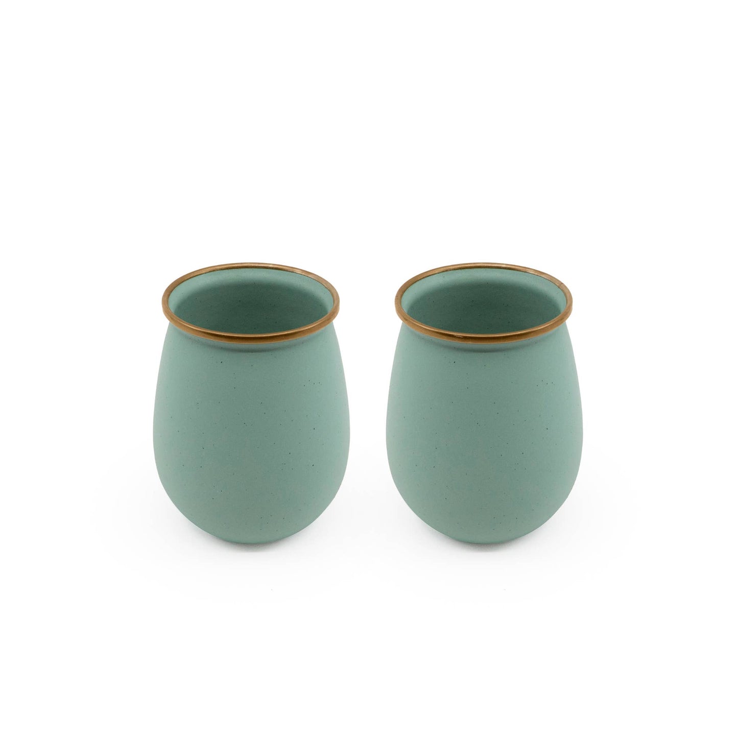 Enamel Tumblers (Set of 2): Mint