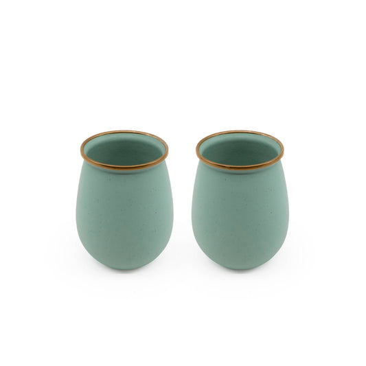 Enamel Tumblers (Set of 2): Mint