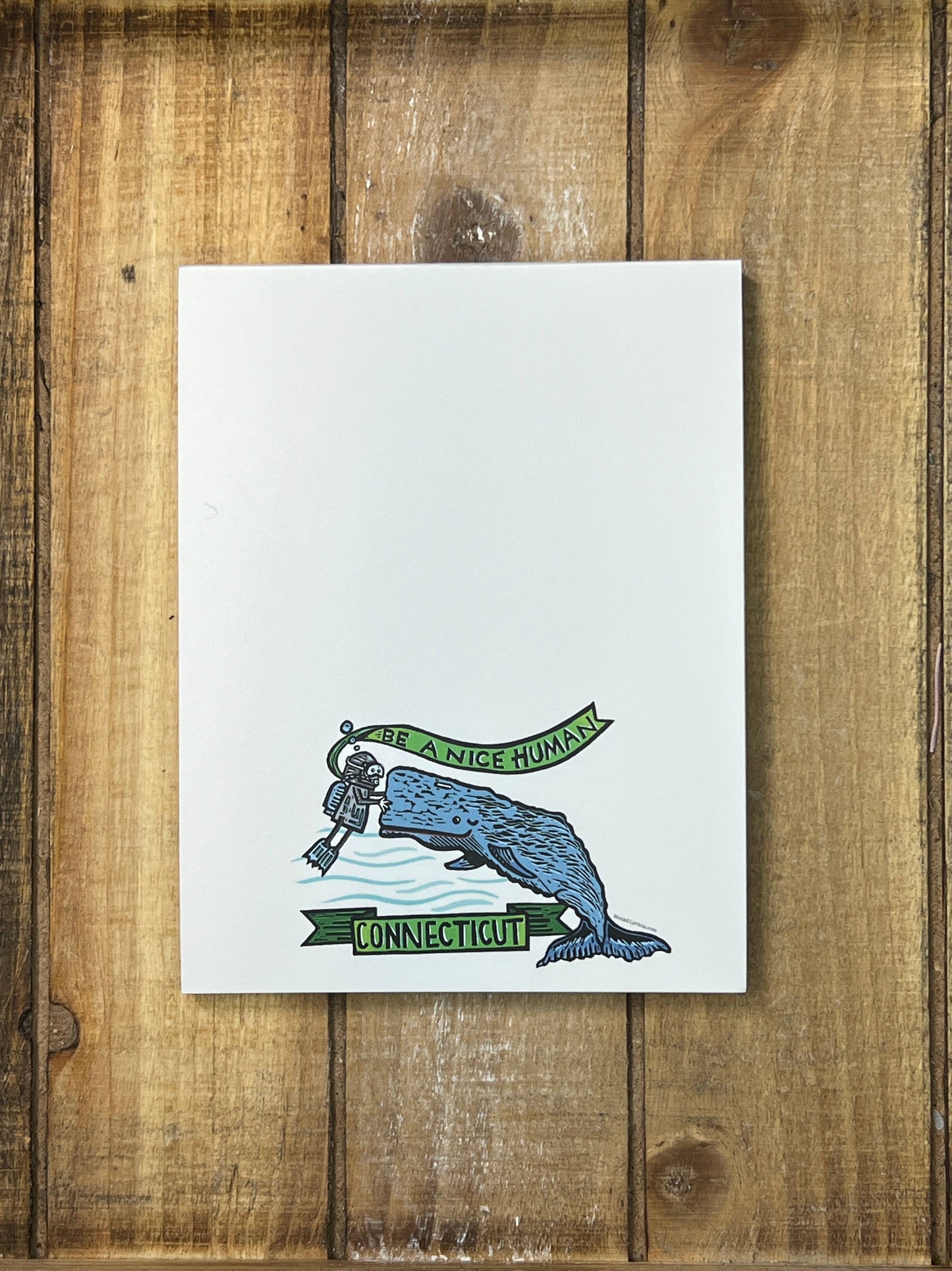 Connecticut Whale Note Pad