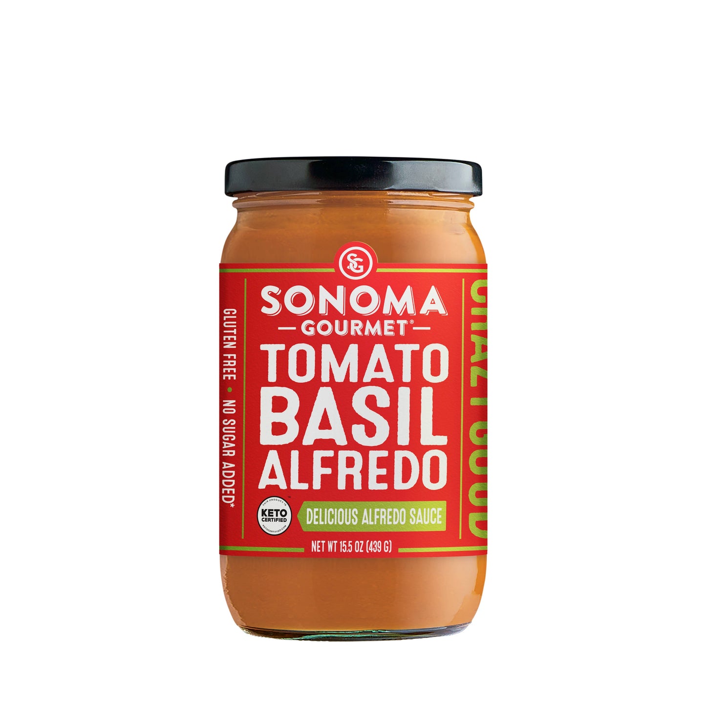 Tomato Basil Alfredo Pasta Sauce: 15.5 oz