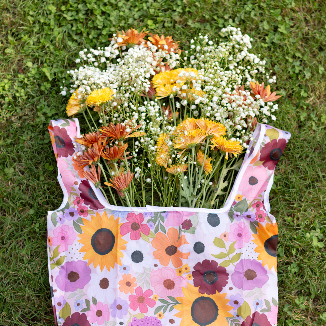 Rainbow Garden Reusable Bag