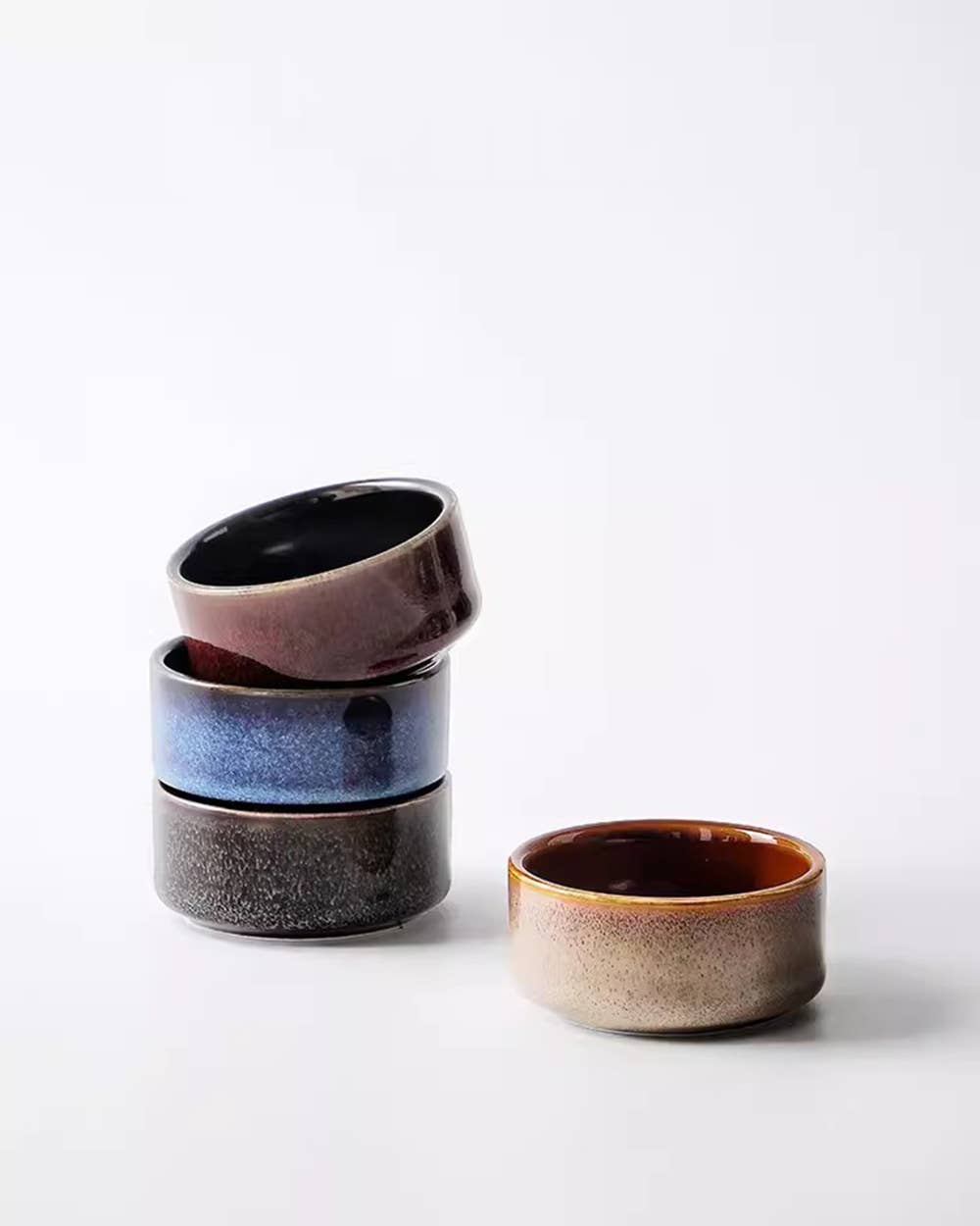 Mini Ceramic Sauce Bowl: Gray