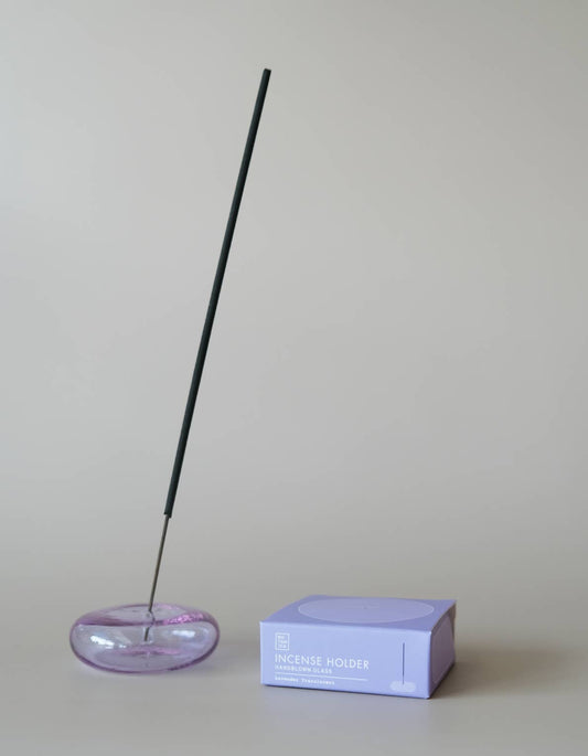 Bubble Incense Holder | Translucent Variations: Lavender Glass