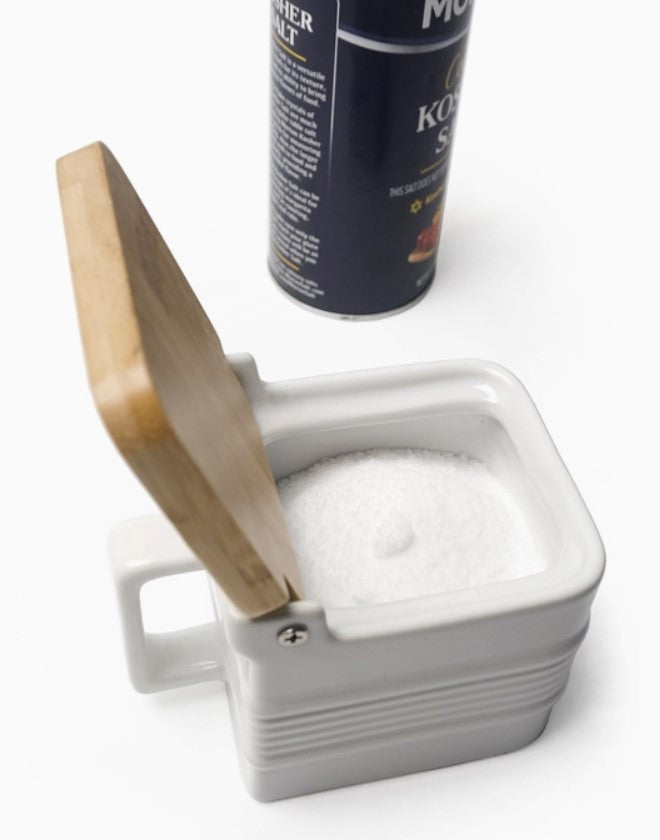 Stoneware Salt Box