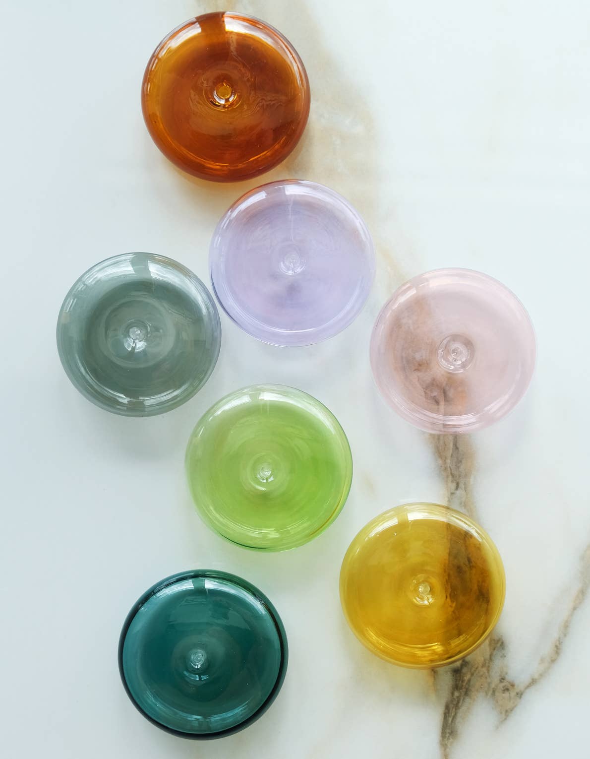 Bubble Incense Holder | Translucent Variations: Amber Glass