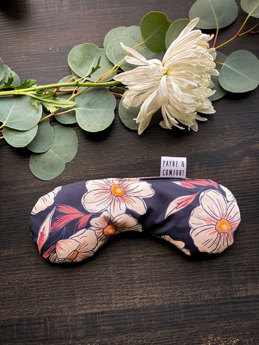 Socket Sack Eye Pillow- Dusk Floral: With Dried Lavender