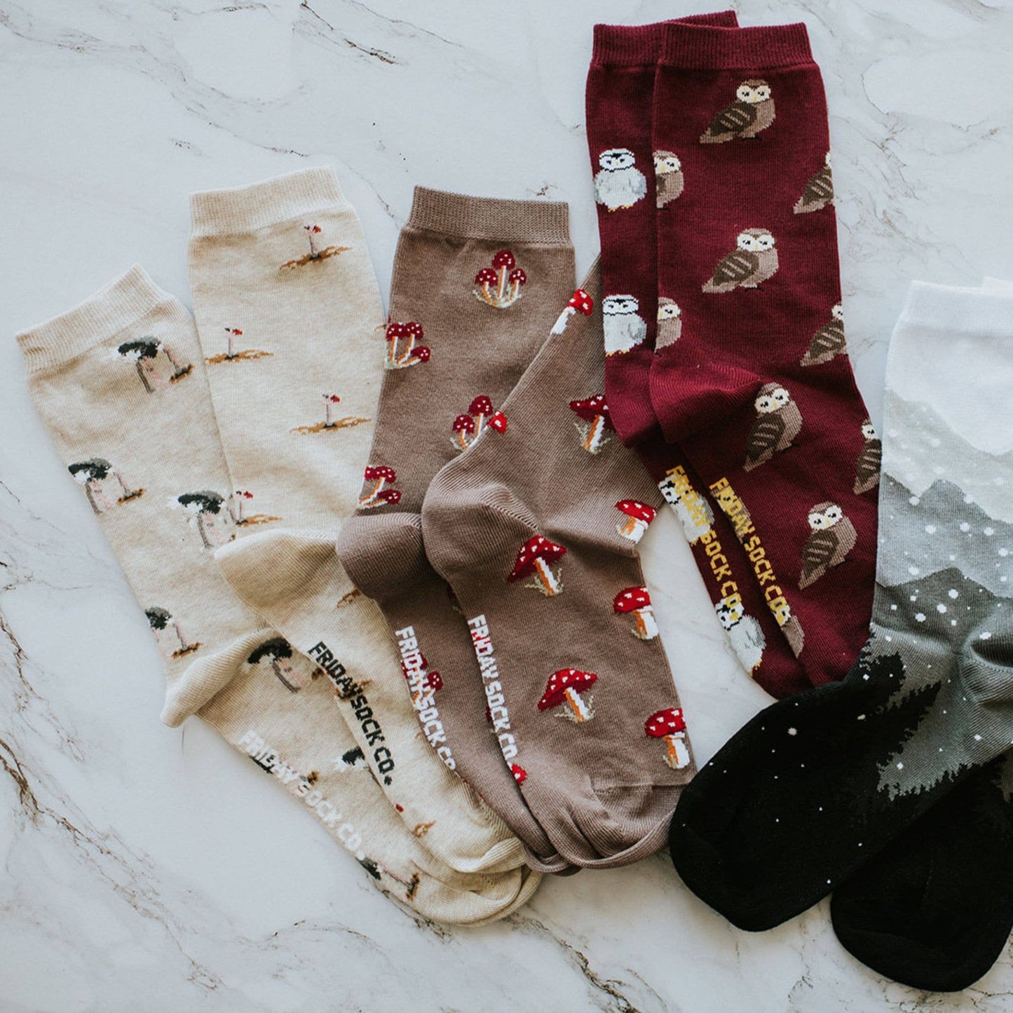 Women's Mushroom Socks: Women’s 5 – 10