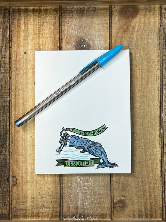 Connecticut Whale Note Pad