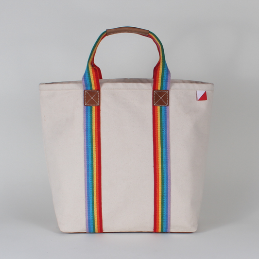 Society Tote Bag with Leather