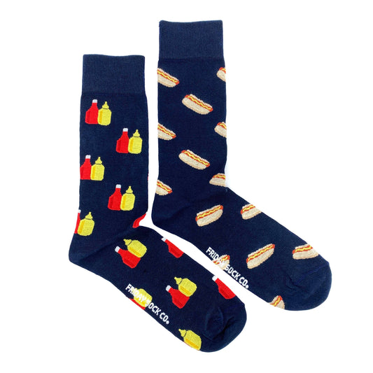 Men’s Socks | Hotdog and Condiments