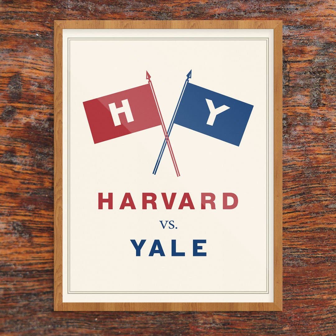 8" x 10 Harvard vs Yale Print