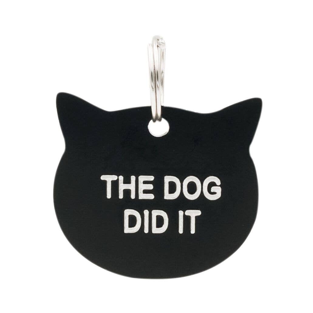 The Dog Did It Cat Tag