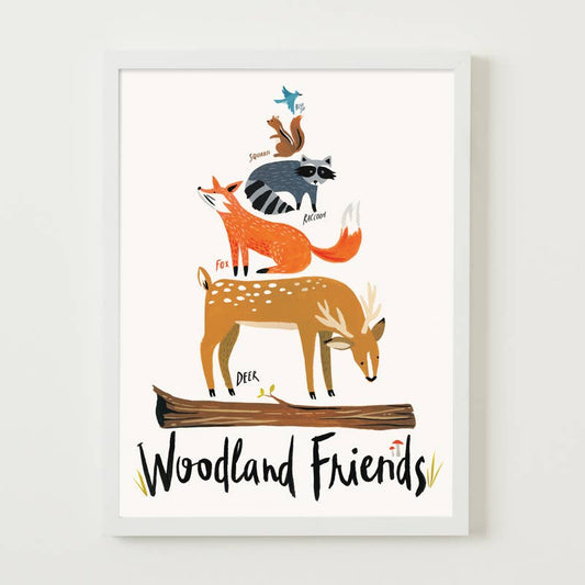 8" x 10" Woodland Friends Print