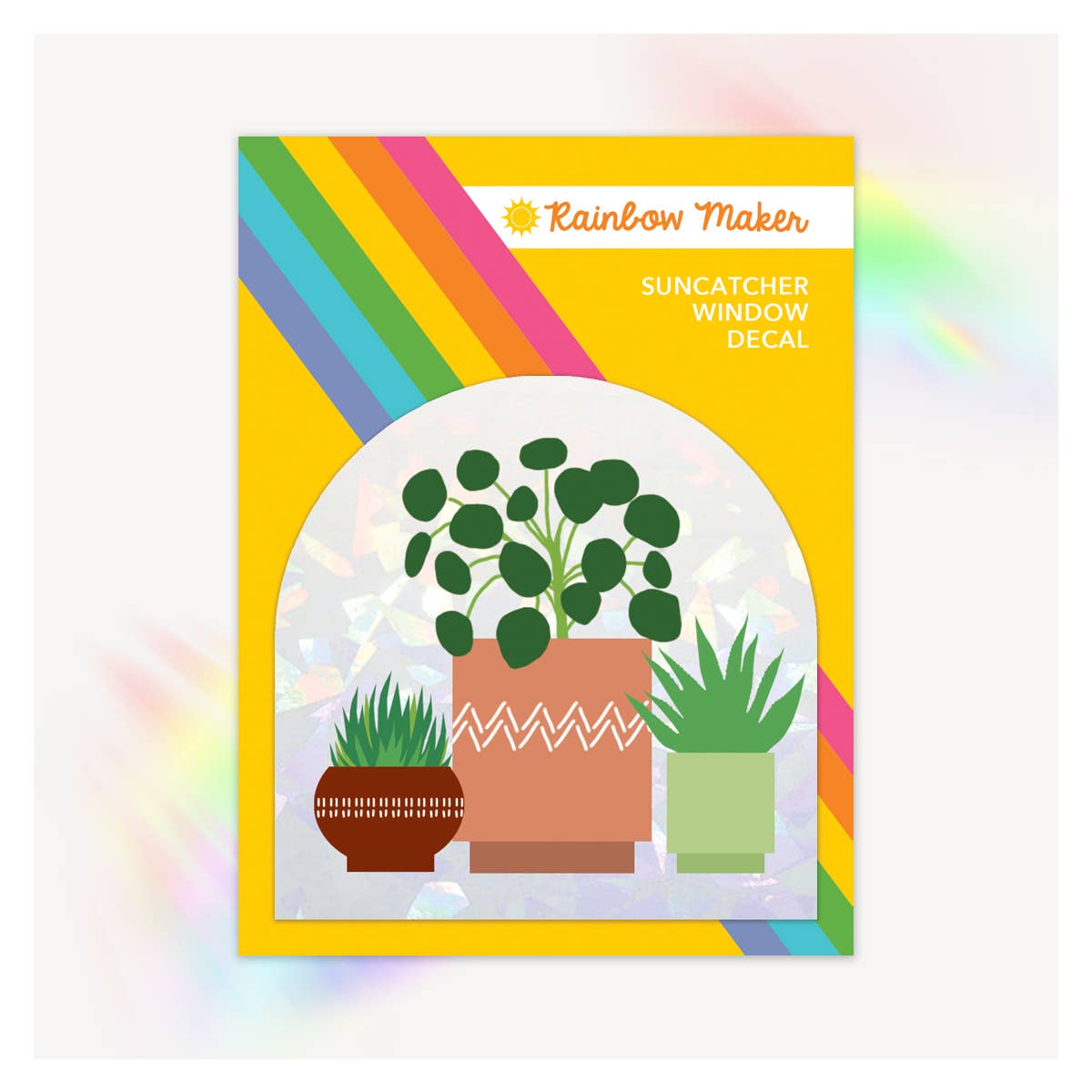 House Plants- Rainbow Maker - Suncatcher Decal