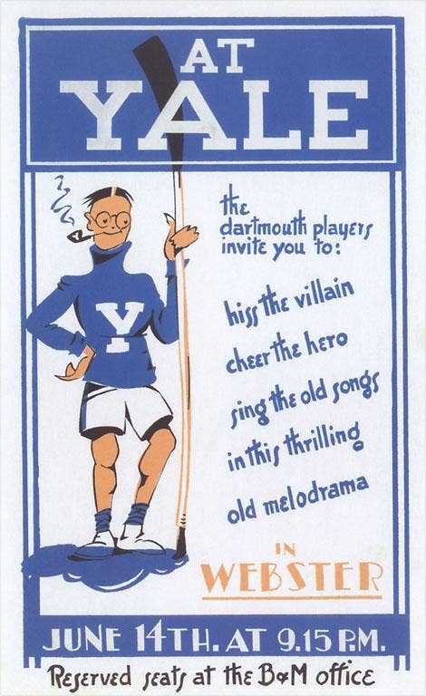 Poster for Yale-Dartmouth Game - Vintage Art Print