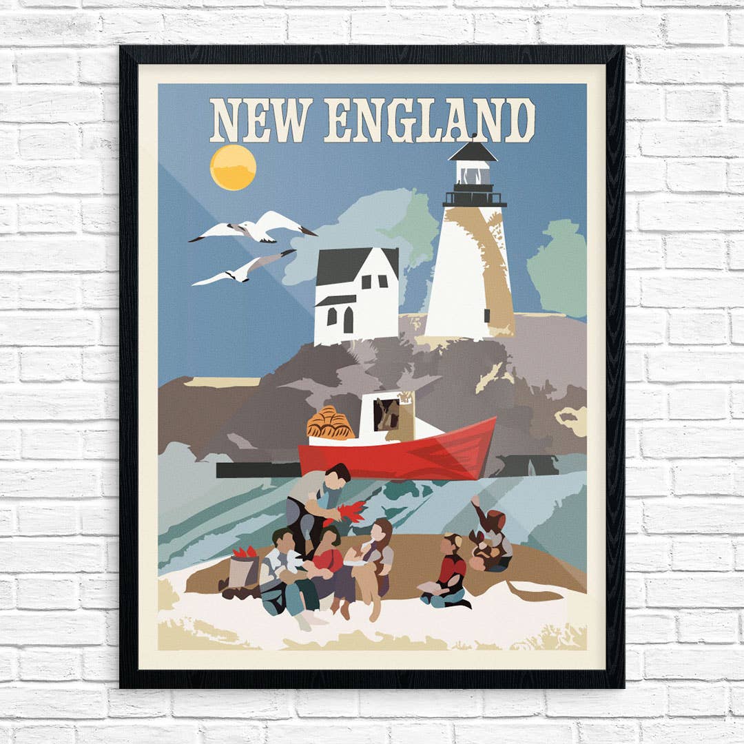 8" x 10 New England Clambake Print