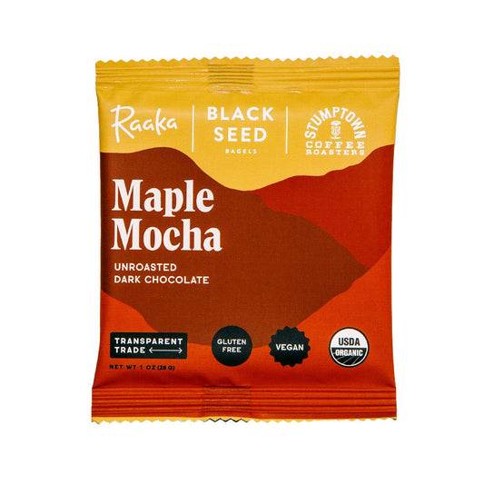 55% Maple Mocha 1oz with Stumptown Coffee & Black Seed Bagel