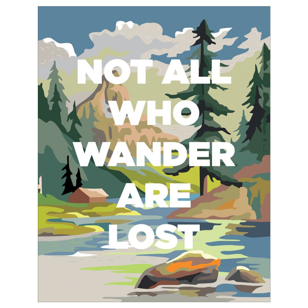 2.5'' x 3.5'' Not All Who Wander Are Lost Magnet