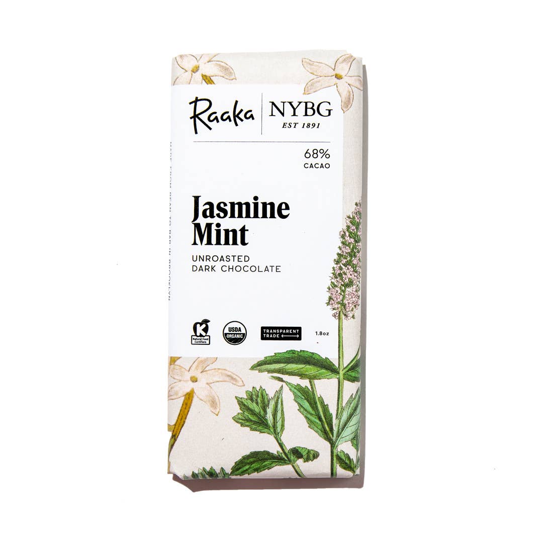 68% Jasmine Mint Chocolate Bar - Limited Batch