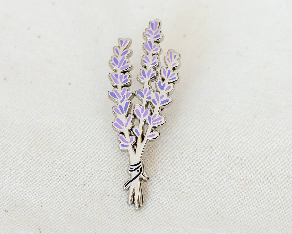 Lavender Enamel Pin