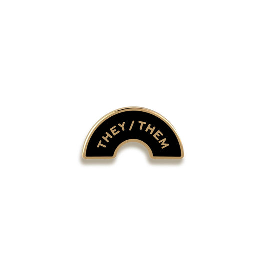 They/Them Pronoun Enamel Pin