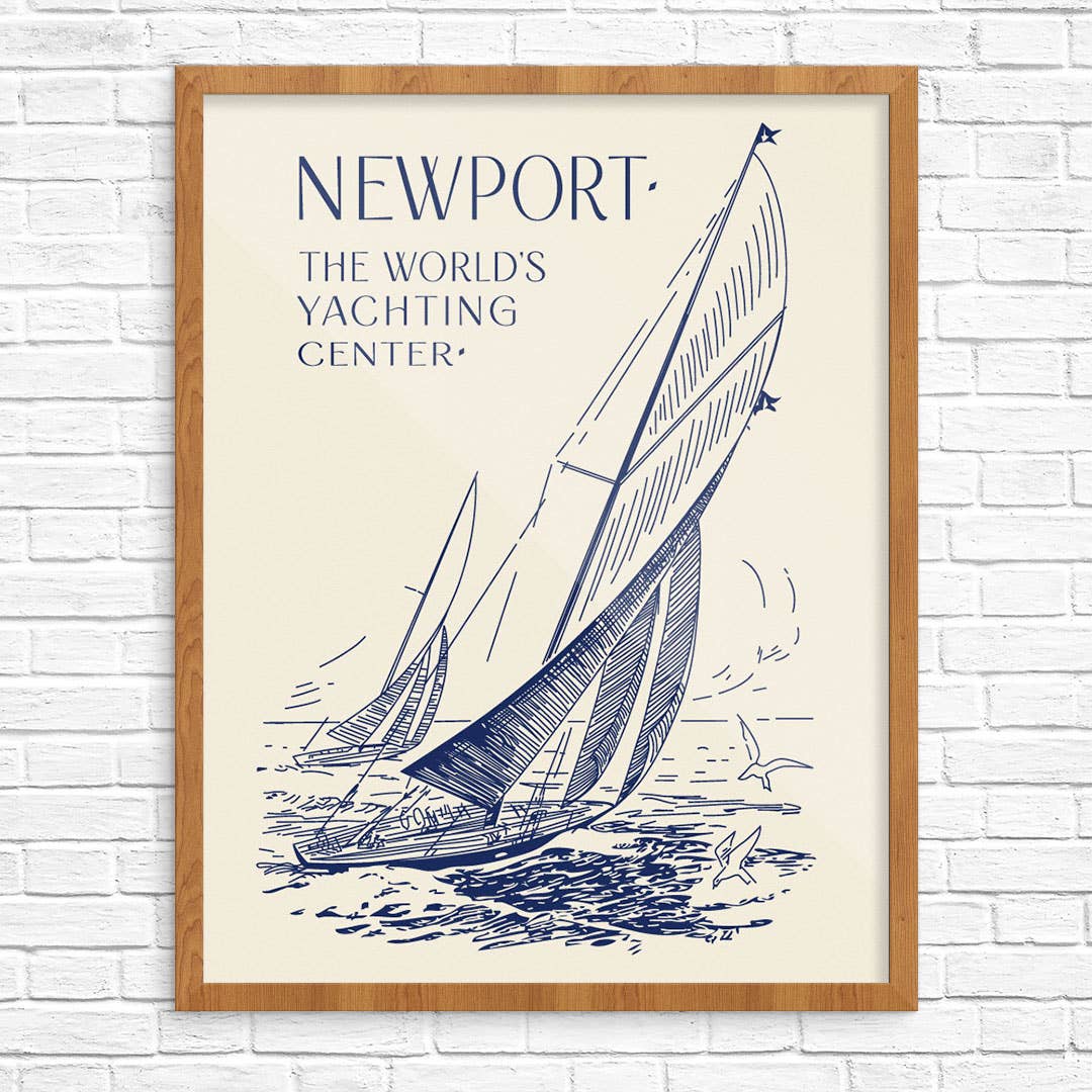 8" x 10 Newport the World's Yachting Center Print